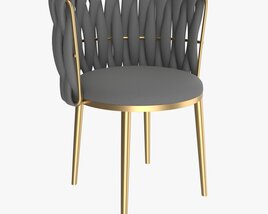 Modern Chair Upholstered 02 3D model
