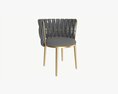 Modern Chair Upholstered 02 3D模型