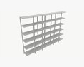 Modular Bookcase Cattelan Hudson Modello 3D