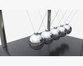 Newton Cradle Balance Steel Balls 01 3D модель