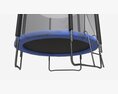 Outdoor Trampoline With Safety Net 3D модель