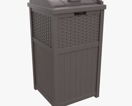 Outdoor Trash Can 3D model