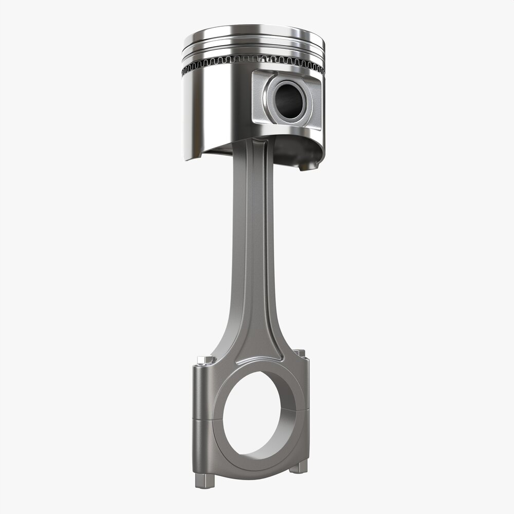 Piston With Rod 3D-Modell
