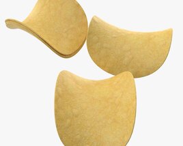 Potato Chips 01 3D 모델 
