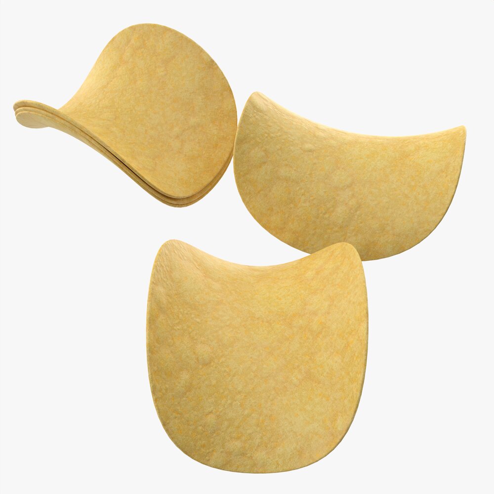 Potato Chips 01 3D model