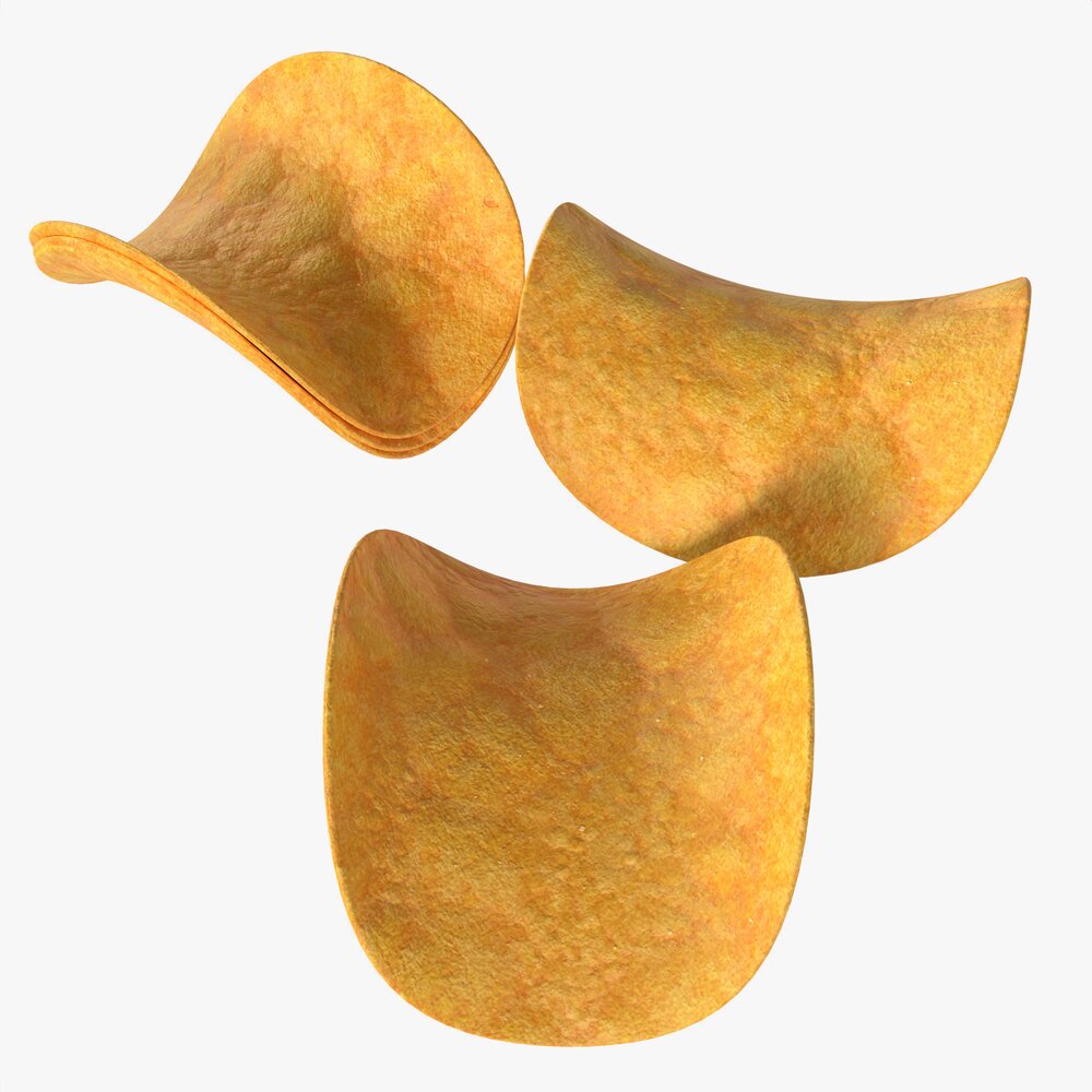 Potato Chips 02 3D model