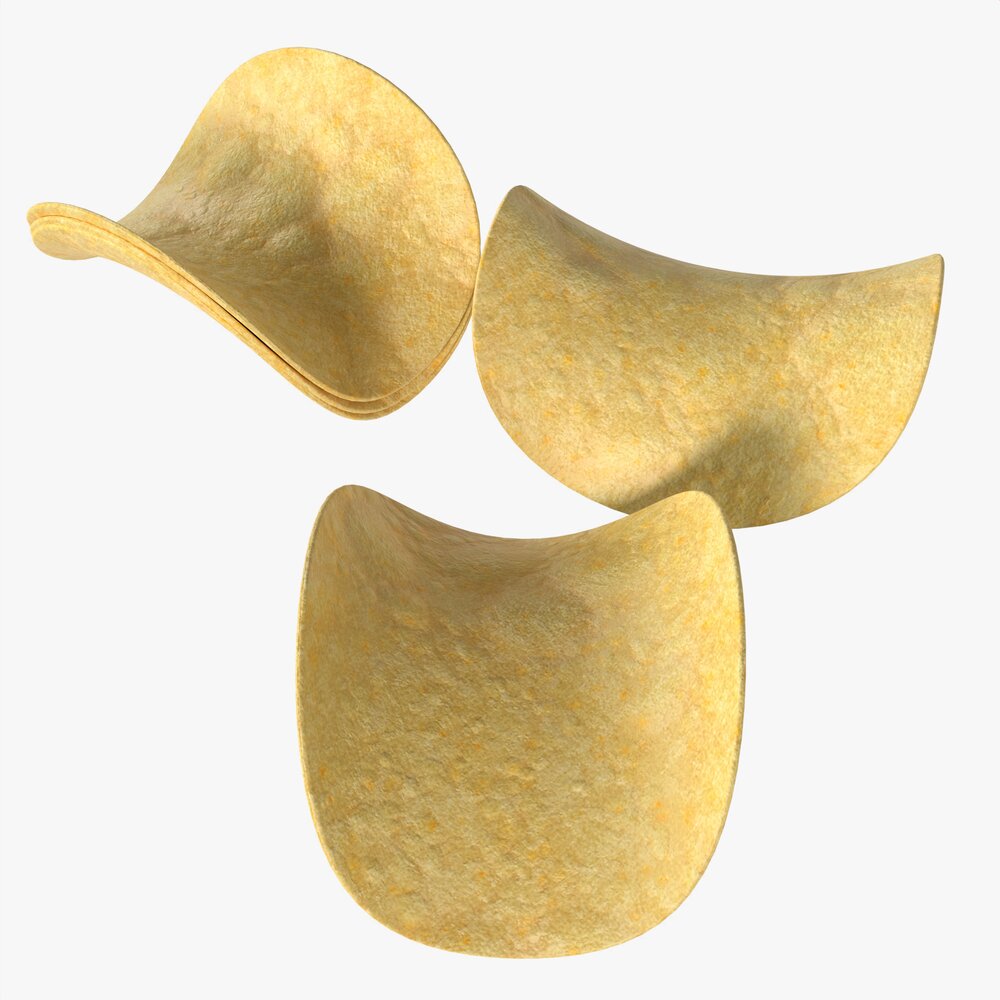 Potato Chips 04 3D model