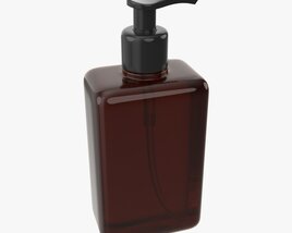 Pump Dispenser Bottle Mockup 01 3D-Modell