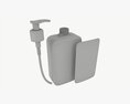 Pump Dispenser Bottle Mockup 02 3D модель