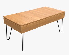 Rectangle Coffee Table 02 3D model