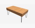Rectangle Coffee Table 02 3d model