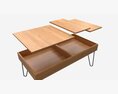 Rectangle Coffee Table 02 3D 모델 