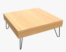 Rectangle Coffee Table 03 3D model