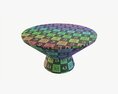 Round Coffee Table 03 3D 모델 