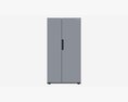Side-by-Side Fridge Samsung RS66A8100S9 3D-Modell
