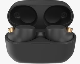 SONY Wireless Earbuds WF-1000XM4 Black Modèle 3D