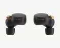 SONY Wireless Earbuds WF-1000XM4 Black Modelo 3d