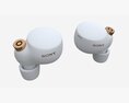 SONY Wireless Earbuds WF-1000XM4 White 3D模型