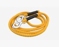 Towing Rope With Metal Hooks 3d model