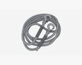 Towing Rope With Metal Hooks Modèle 3d