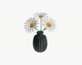 Vase With Daisies 3Dモデル