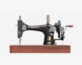 Vintage Handcrank Sewing Machine 3d model