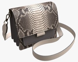 Women Shoulder Bag Leather Snake Skin 3D模型