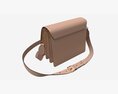 Women Shoulder Bag Light Brown Leather Modèle 3d