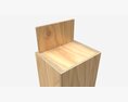 Wooden Box For Wine Bottle 3d model
