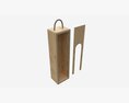 Wooden Box For Wine Bottle With Handle Modello 3D