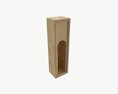 Wooden Box For Wine Bottle With Hole 3D 모델 
