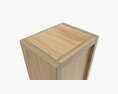 Wooden Box For Wine Bottle With Hole Modello 3D