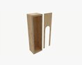 Wooden Box For Wine Bottle With Hole Modello 3D
