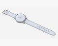 Wristwatch With Leather Strap 01 3d model
