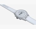 Wristwatch With Leather Strap 01 Modelo 3D