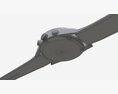 Wristwatch With Leather Strap 01 3d model