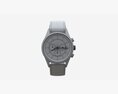Wristwatch With Leather Strap 03 3D модель