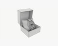 Wristwatch With Leather Strap In Box 01 Modelo 3D