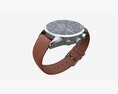 Wristwatch With Leather Strap In Box 02 Modelo 3d
