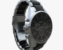 Wristwatch With Steel Bracelet 01 3D model