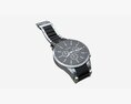 Wristwatch With Steel Bracelet 02 3D模型