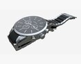 Wristwatch With Steel Bracelet 02 3d model