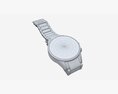 Wristwatch With Steel Bracelet 02 3D模型