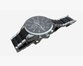 Wristwatch With Steel Bracelet 03 3D-Modell