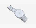 Wristwatch With Steel Bracelet 03 3Dモデル
