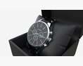 Wristwatch With Steel Bracelet In Box 01 3D модель