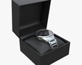 Wristwatch With Steel Bracelet In Box 02 3D-Modell