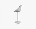 Abstract Ceramic Bird Figurine 3d model