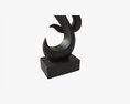 Abstract Ceramic Living Room Figurine 3D-Modell