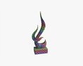 Abstract Ceramic Living Room Figurine 3D-Modell